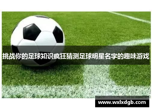 挑战你的足球知识疯狂猜测足球明星名字的趣味游戏